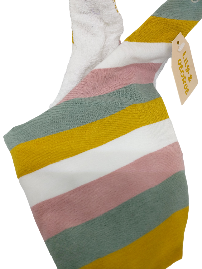 Rainbow Stripe Bib by Lily and George