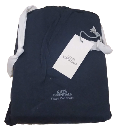 Organic Cotton Jersey Fitted Cot Sheet by Citta Design