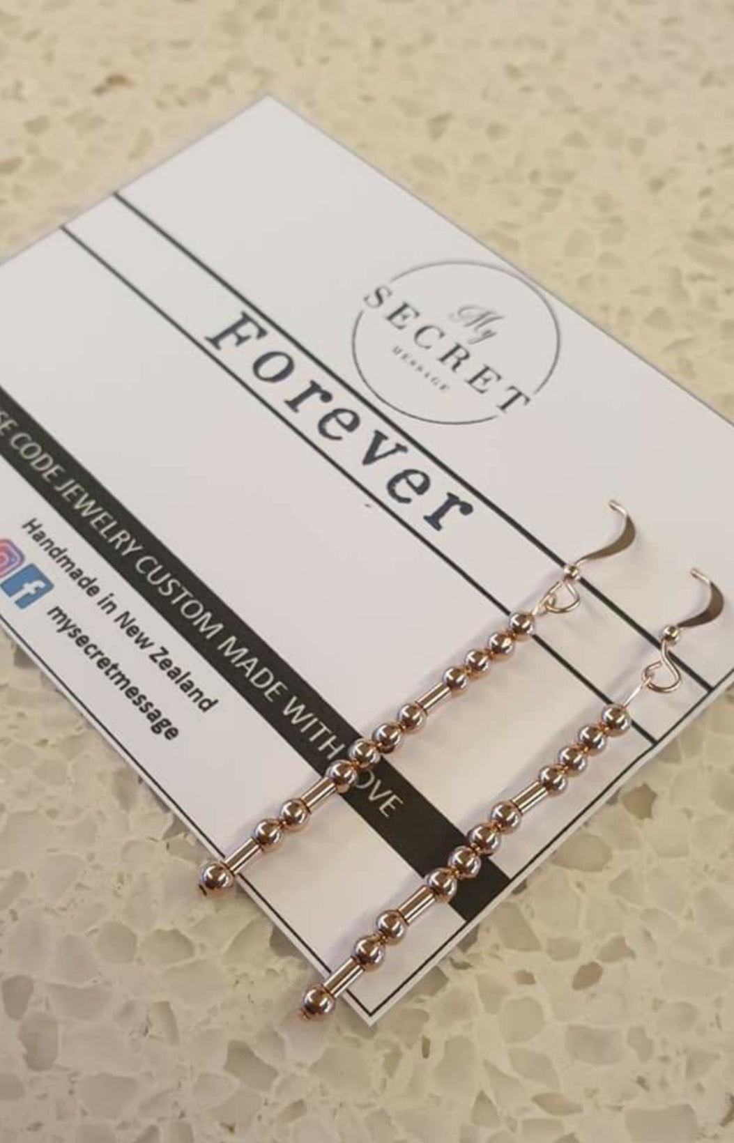Morse Code Earrings by My Secret Message