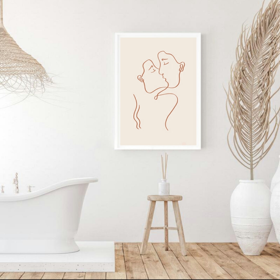 Love Lines - Wall Print by Lagom Design Studio