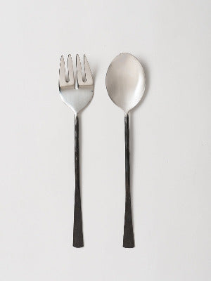 Hand Forged Salad Server - Burnished