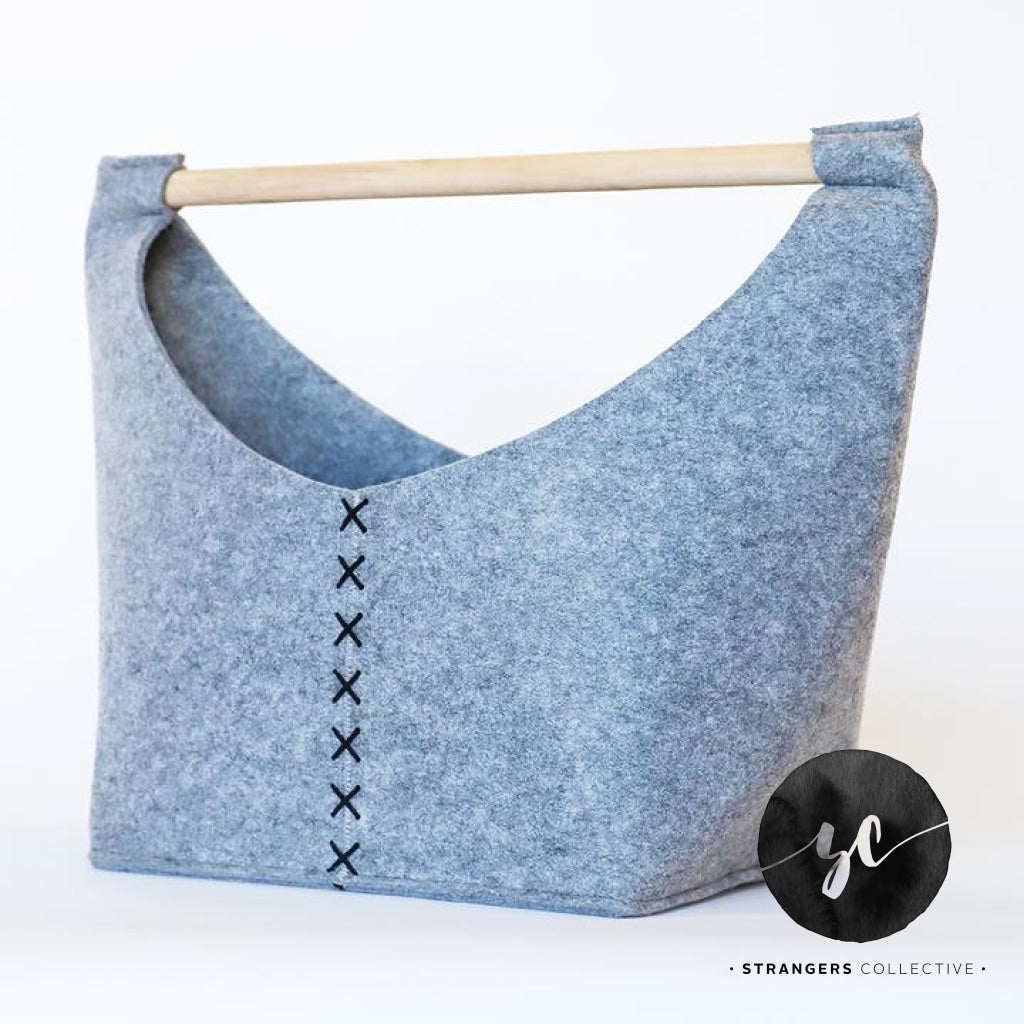 Bb Wolf Felt Storage Bag ~ Large Storage