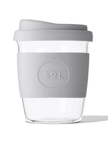 SoL Cups - Reusable Glass Coffee Cups - 8oz