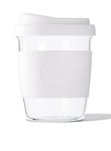 SoL Cups - Reusable Glass Coffee Cups - 8oz