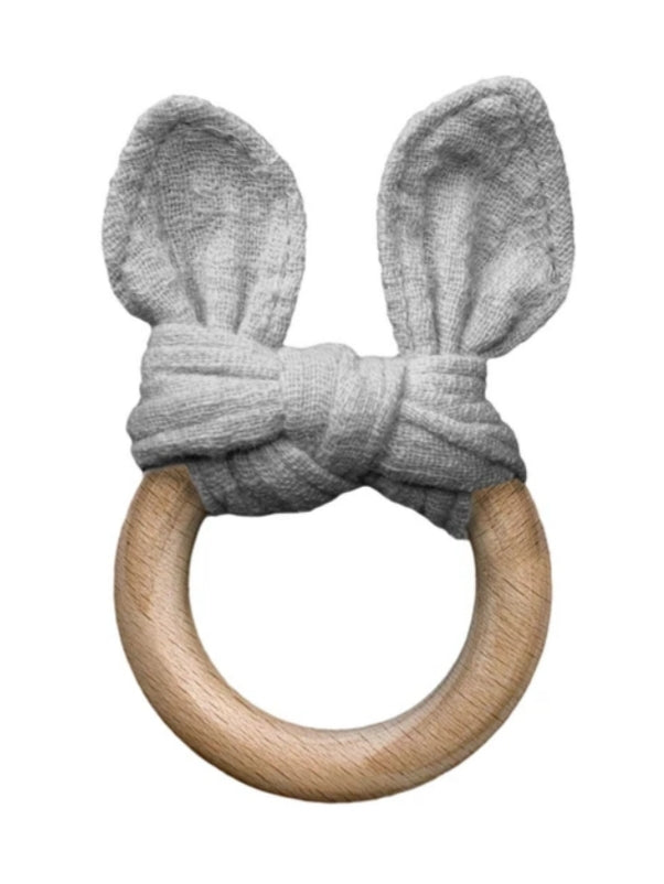 Grey the Bunny Teether by Lily and George