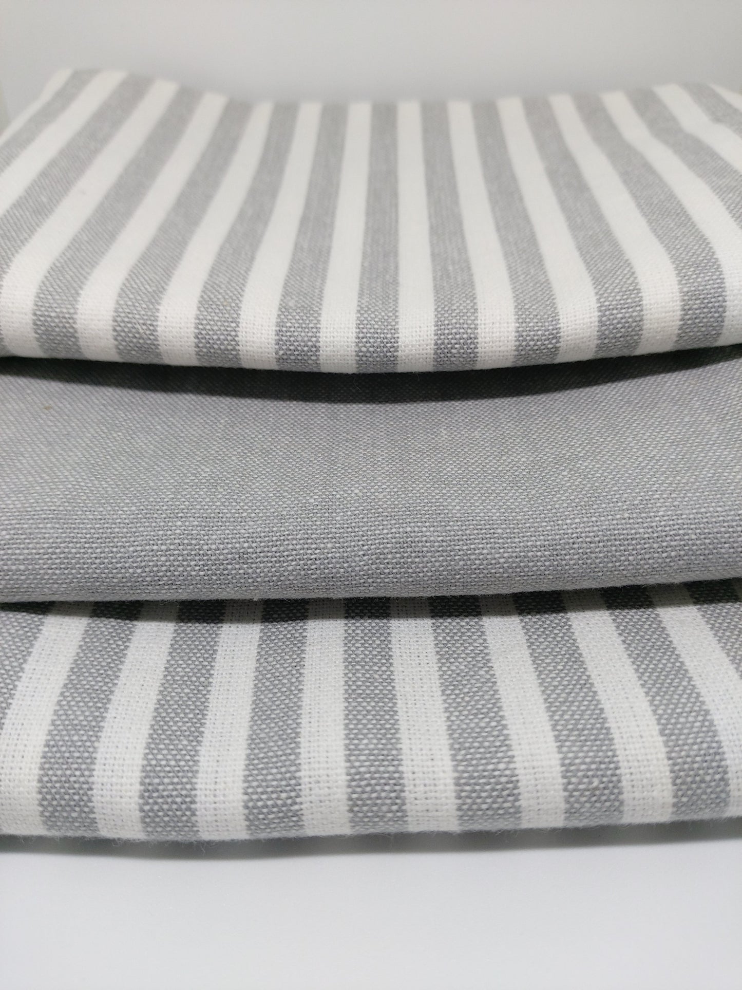 Classic Grey Stripe Tea Towel by Citta Design