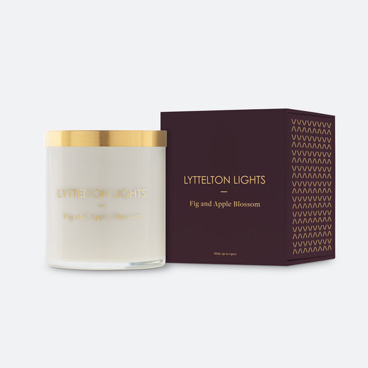 Fig & Apple Blossom Candle by Lyttelton lights