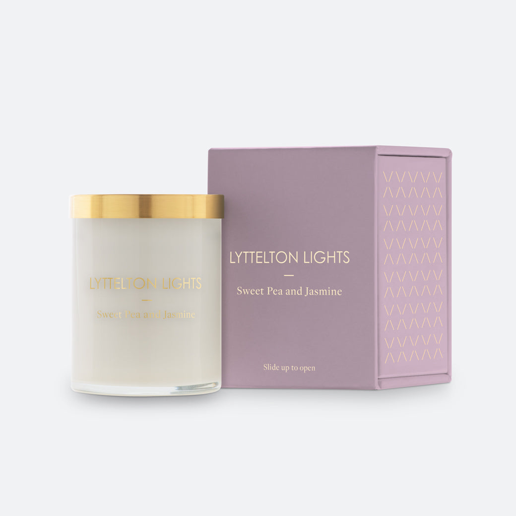 Sweetpea & Jasmine Candle by Lyttelton lights