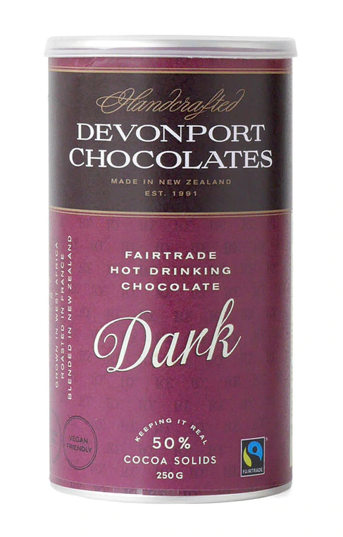 Fair Trade Dark Hot Chocolate by Devonport Chocolates