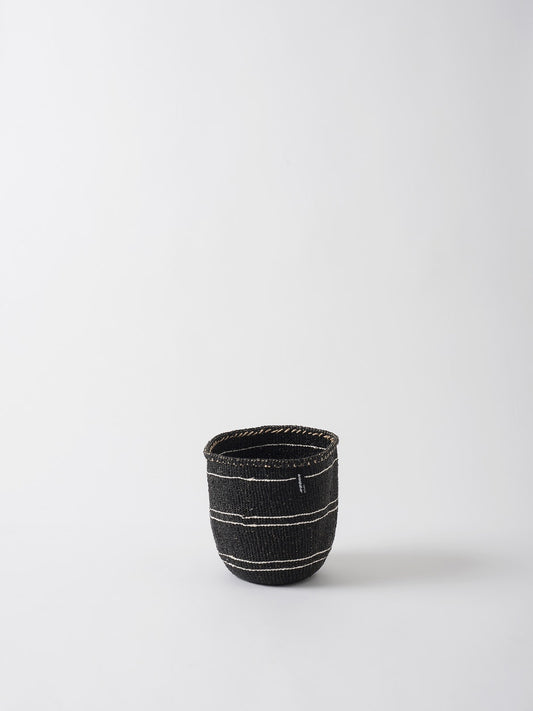 Kiondo 5 Stripe Basket - Black/White by Citta Design