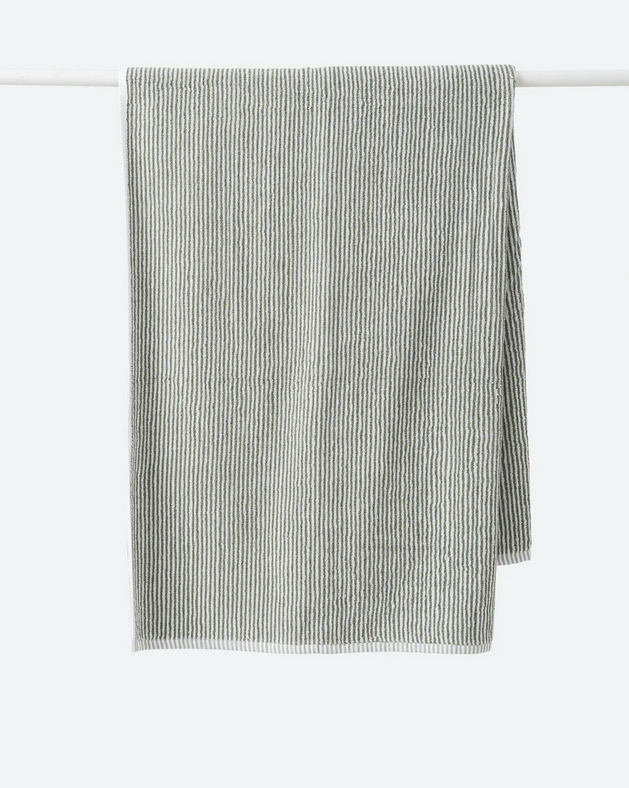 Organic Cotton Striped Bath Towel by Citta Design