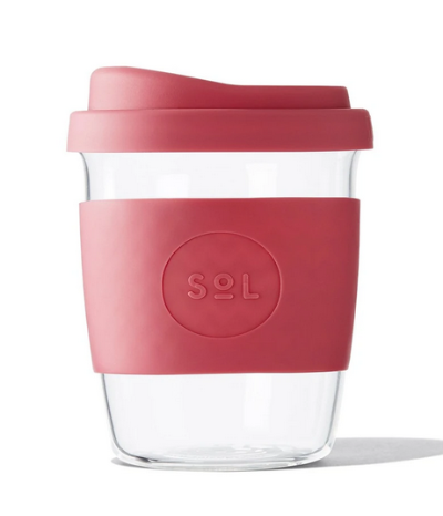 SoL Cups - Reusable Glass Coffee Cups - 8oz